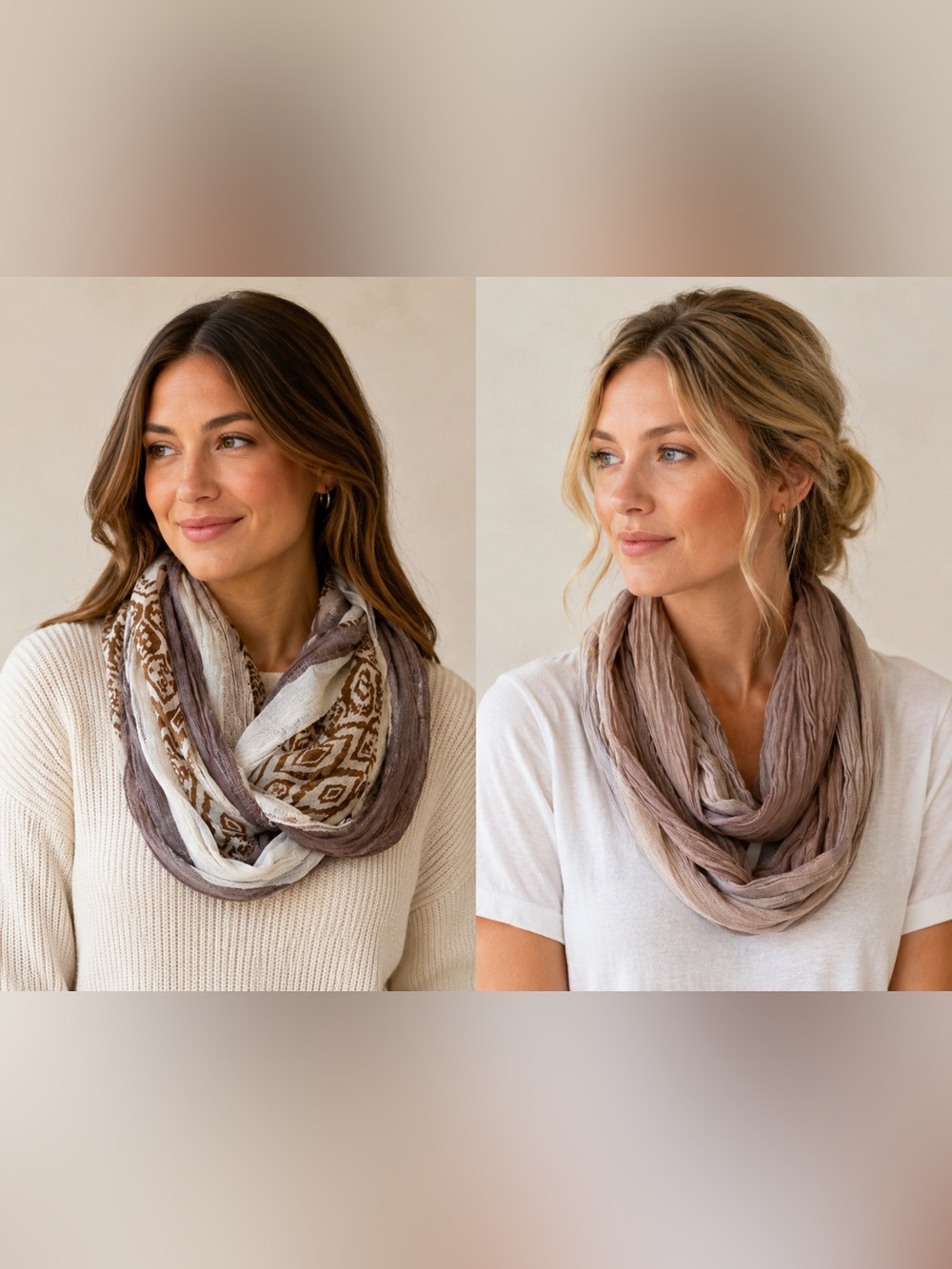 2 Infinity scarves